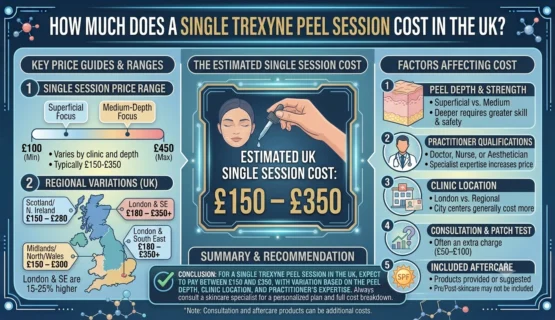 How Much Does a Single Trexyne Peel Session Cost in the UK