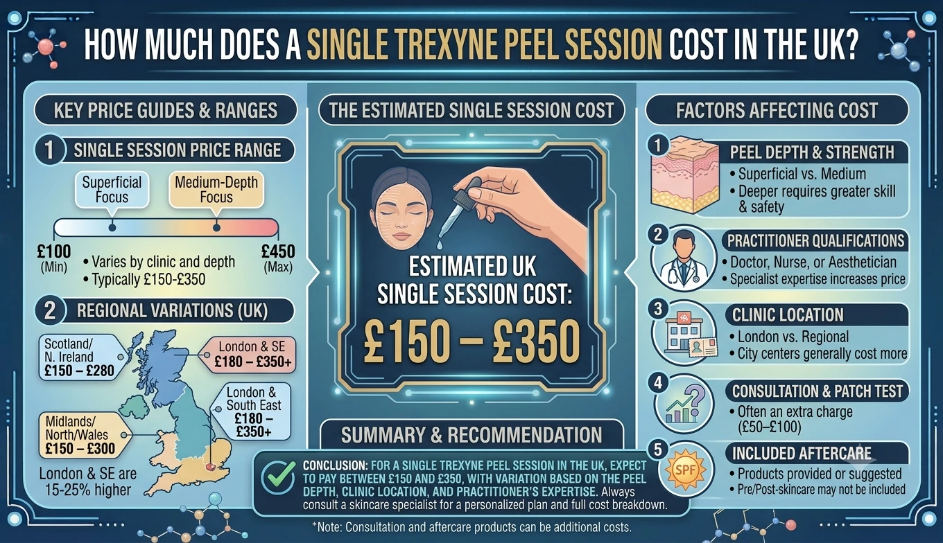 How Much Does a Single Trexyne Peel Session Cost in the UK