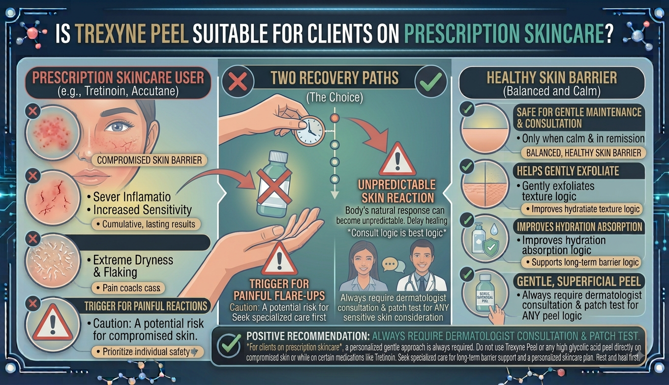 Is Trexyne Peel Suitable for Clients on Prescription Skincare ?