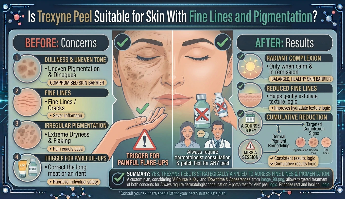 Is Trexyne Peel Suitable for Skin With Fine Lines and Pigmentation