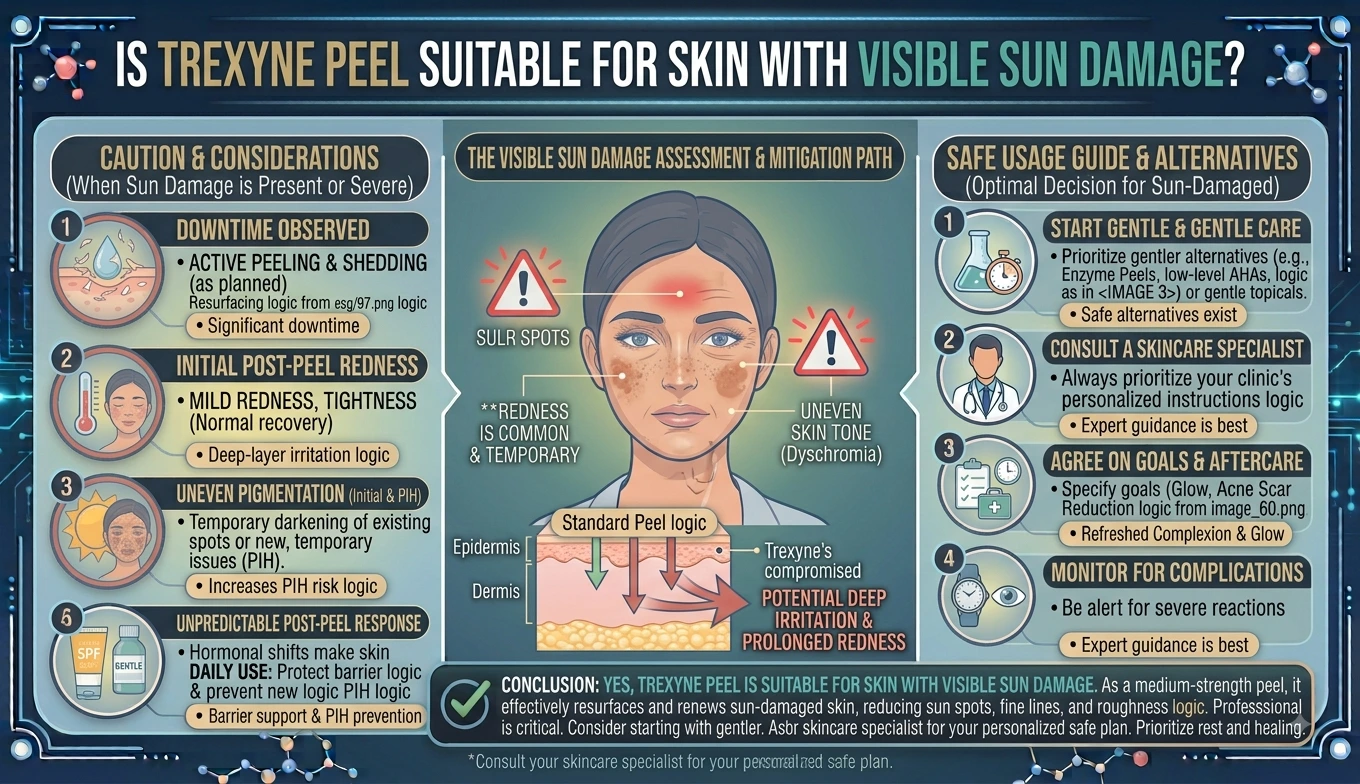 Is Trexyne Peel Suitable for Skin With Visible Sun Damage