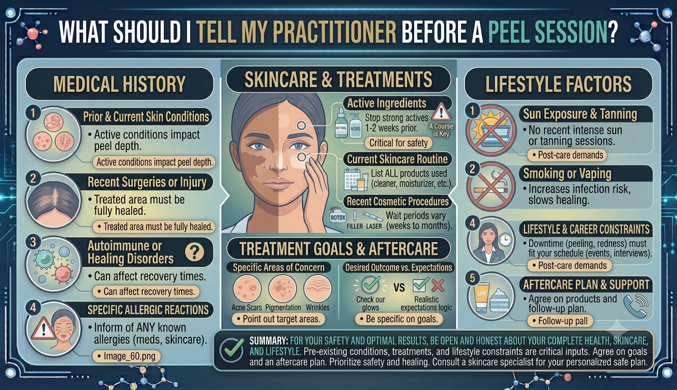 What Should I Tell My Practitioner Before a Peel Session